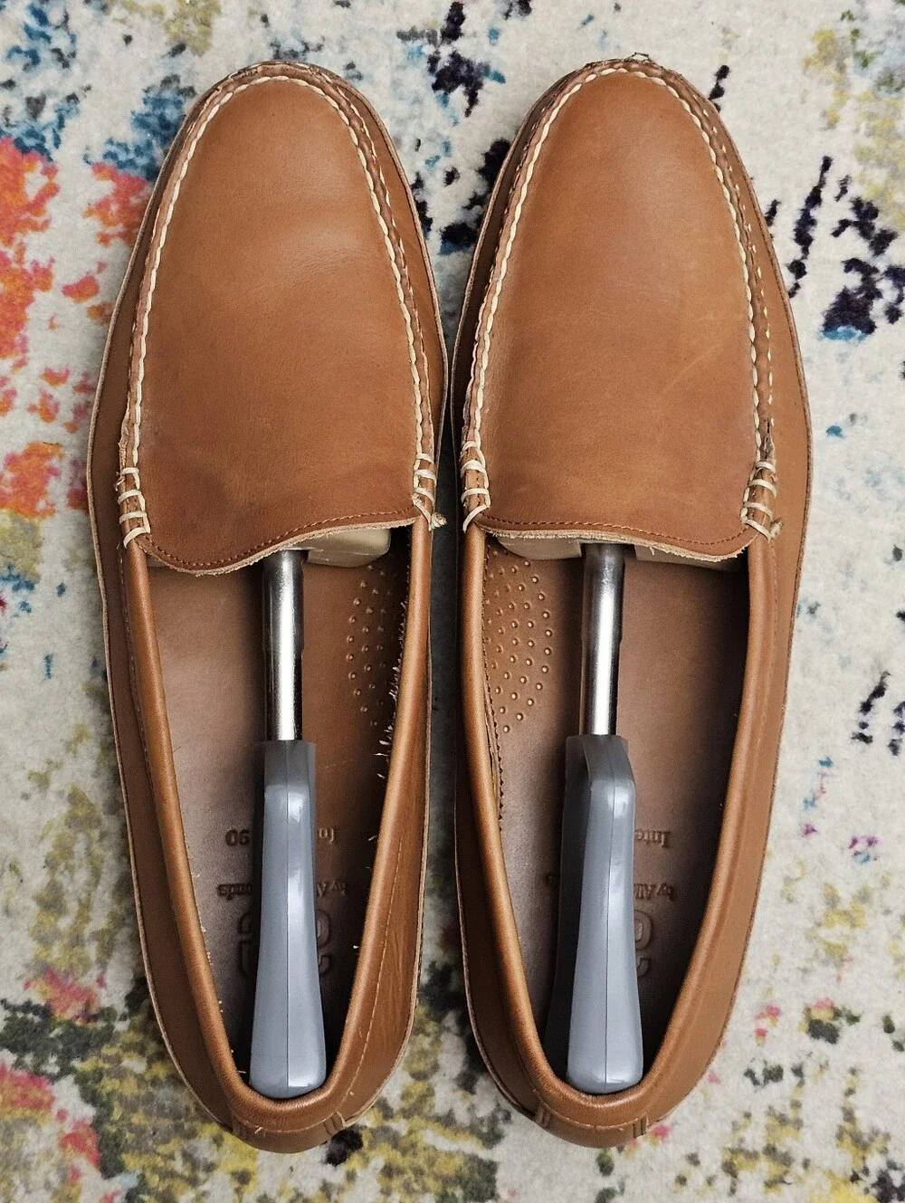 Allen Edmonds Interstate 90 Mens Shoes Size 15 Brown Leather Loafer Slip On
